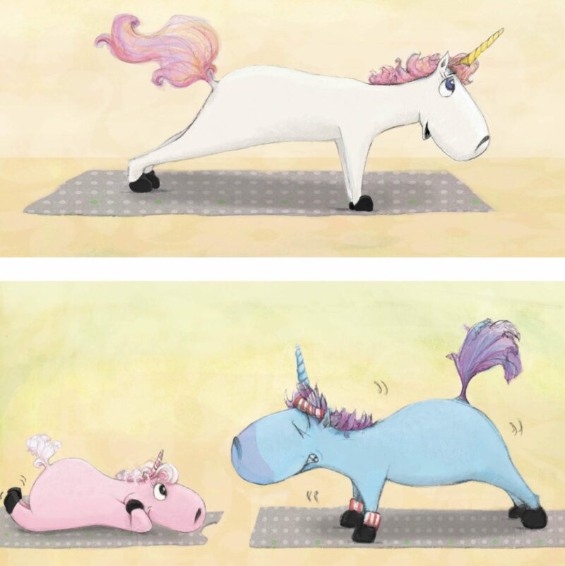 Unicorn Yoga Hardcover Book made by Sleeping Bear Press