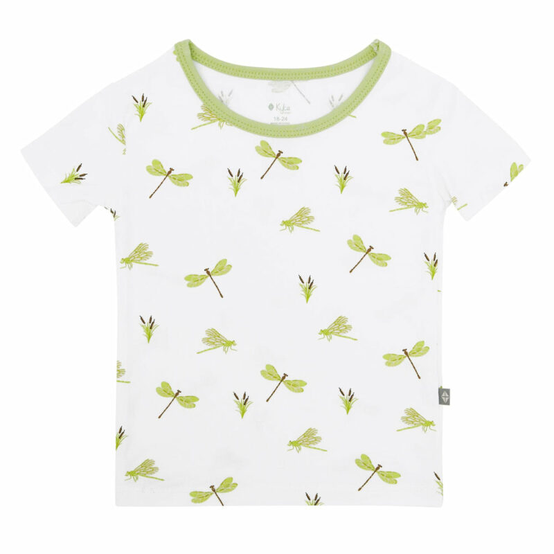 Short Sleeve Toddler Pajama Set in Dragonfly