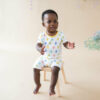 Kyte BABY Short Sleeve Toddler Pajama Set in Spring Egg