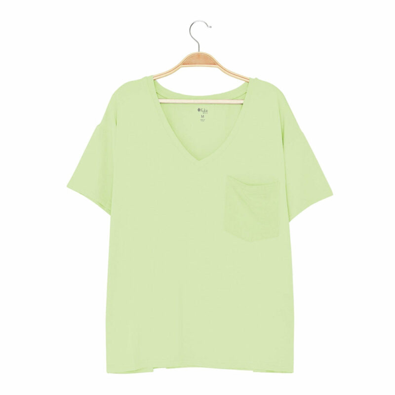 Women's V-Neck in Pistachio from Kyte BABY