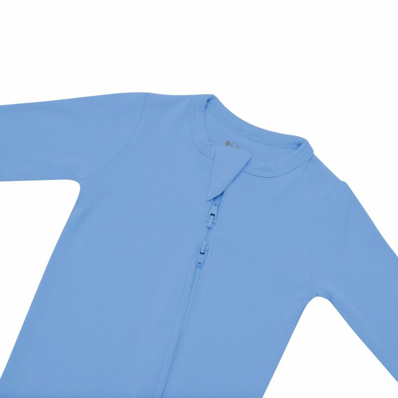 Zippered Footie in Periwinkle available at Blossom