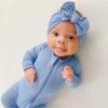 Zippered Footie in Periwinkle from Kyte BABY