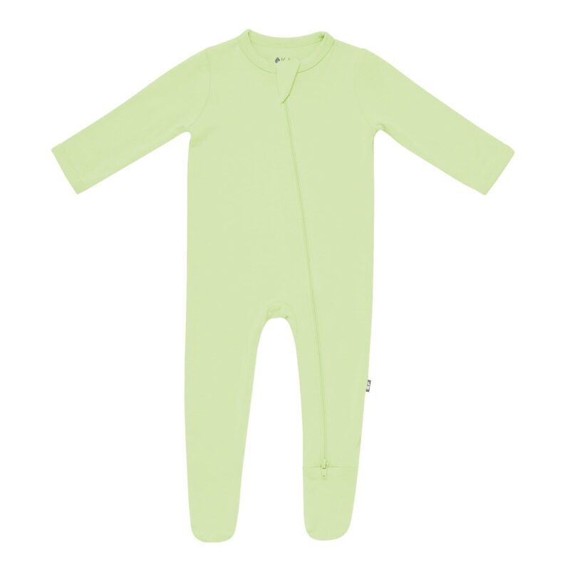 Kyte Baby Zippered Footie - Gingham Thistle main image 1