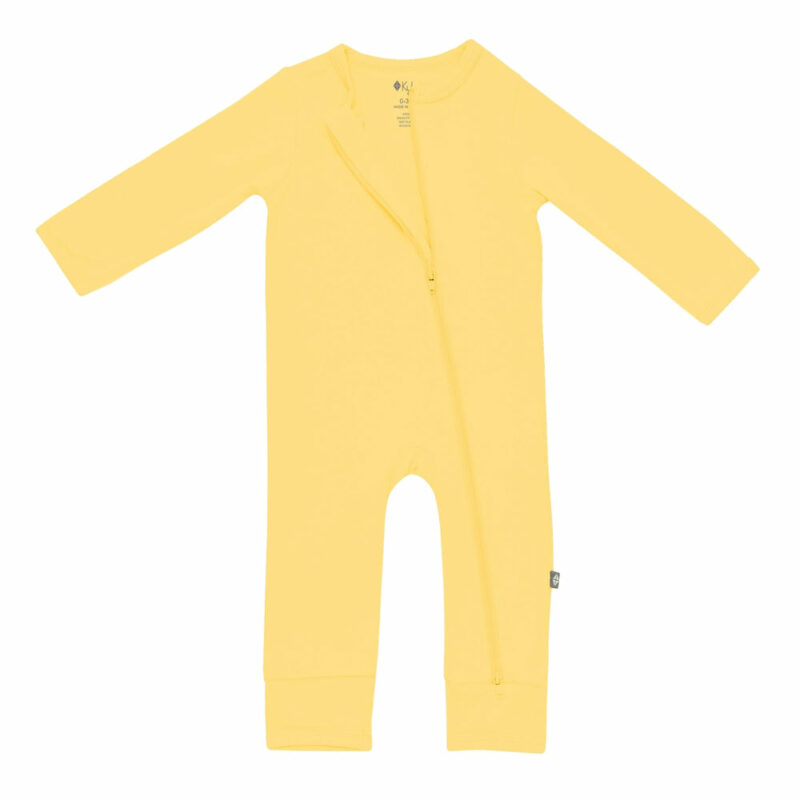 Zippered Romper in Butter available at Blossom