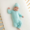 Zippered Romper in Robin from Kyte BABY