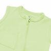Sleeveless Zippered Romper in Pistachio available at Blossom