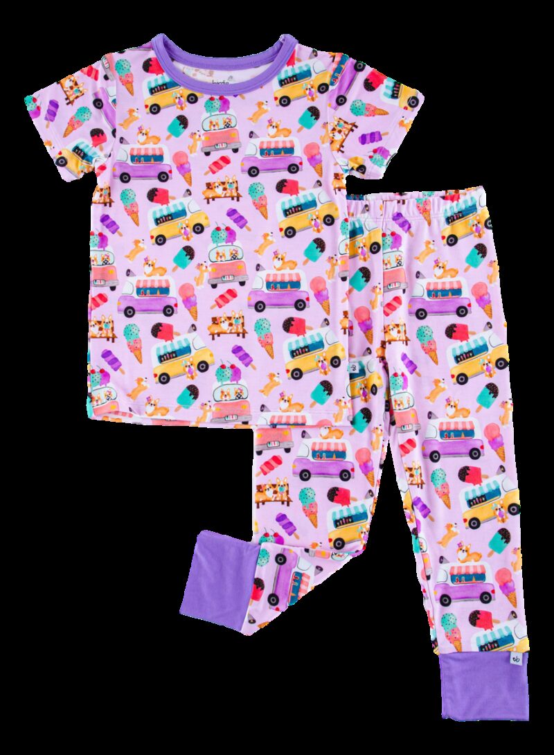 Abby Bamboo Viscose Two-Piece Pajamas available at Blossom