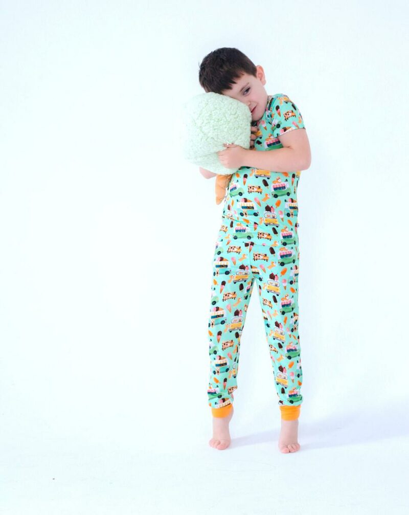 Archie Bamboo Viscose Two-Piece Pajamas