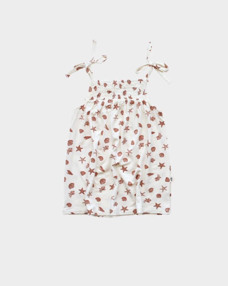 babysprouts Smocked Summer Dress in Seashells