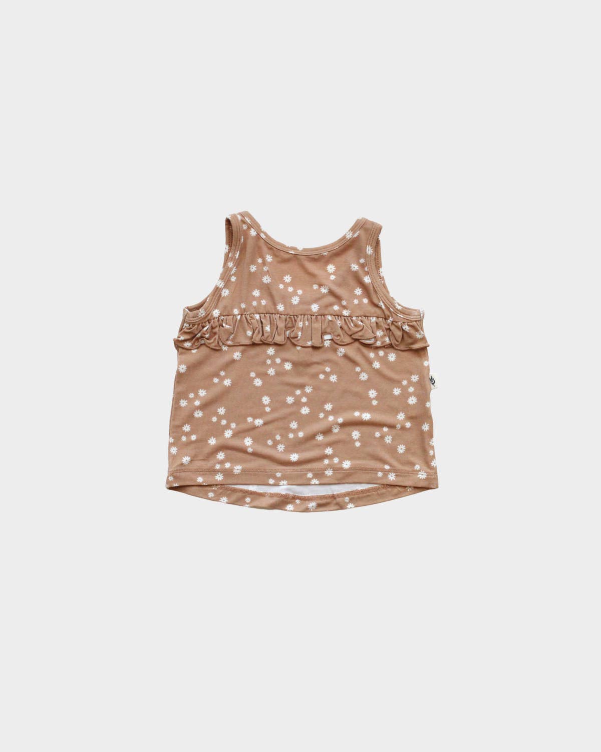 babysprouts Ruffle Tank in Butterscotch Daisy