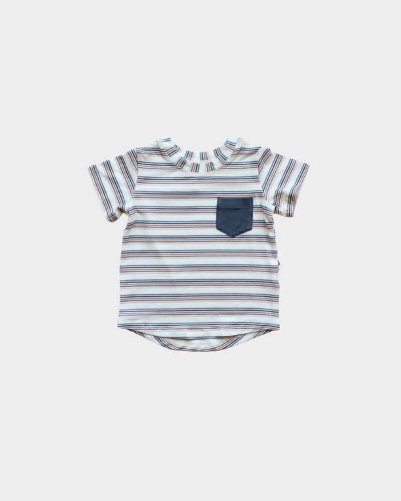 babysprouts Pocket Tee in Vintage Stripe