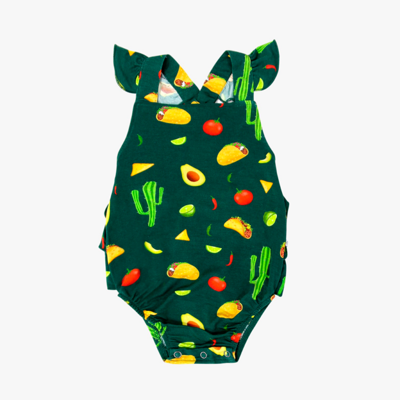 Let's Taco 'Bout It! Bamboo Lyocell Bubble Rompsie