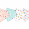 Copper Pearl Cheery Bandana Bib Set 4-Pack