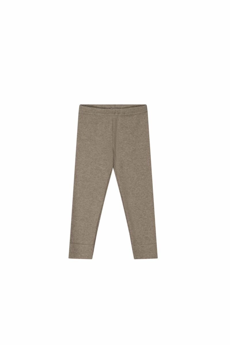 Organic Cotton Fine Rib Legging in Doe Marle from Jamie Kay