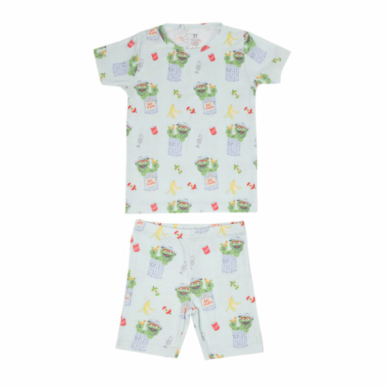 Copper Pearl Oscar the Grouch Short Sleeve Pajama Set