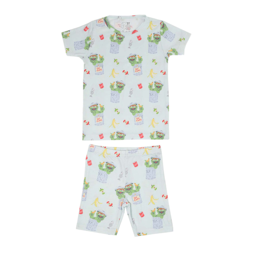 Copper Pearl Oscar the Grouch Short Sleeve Pajama Set