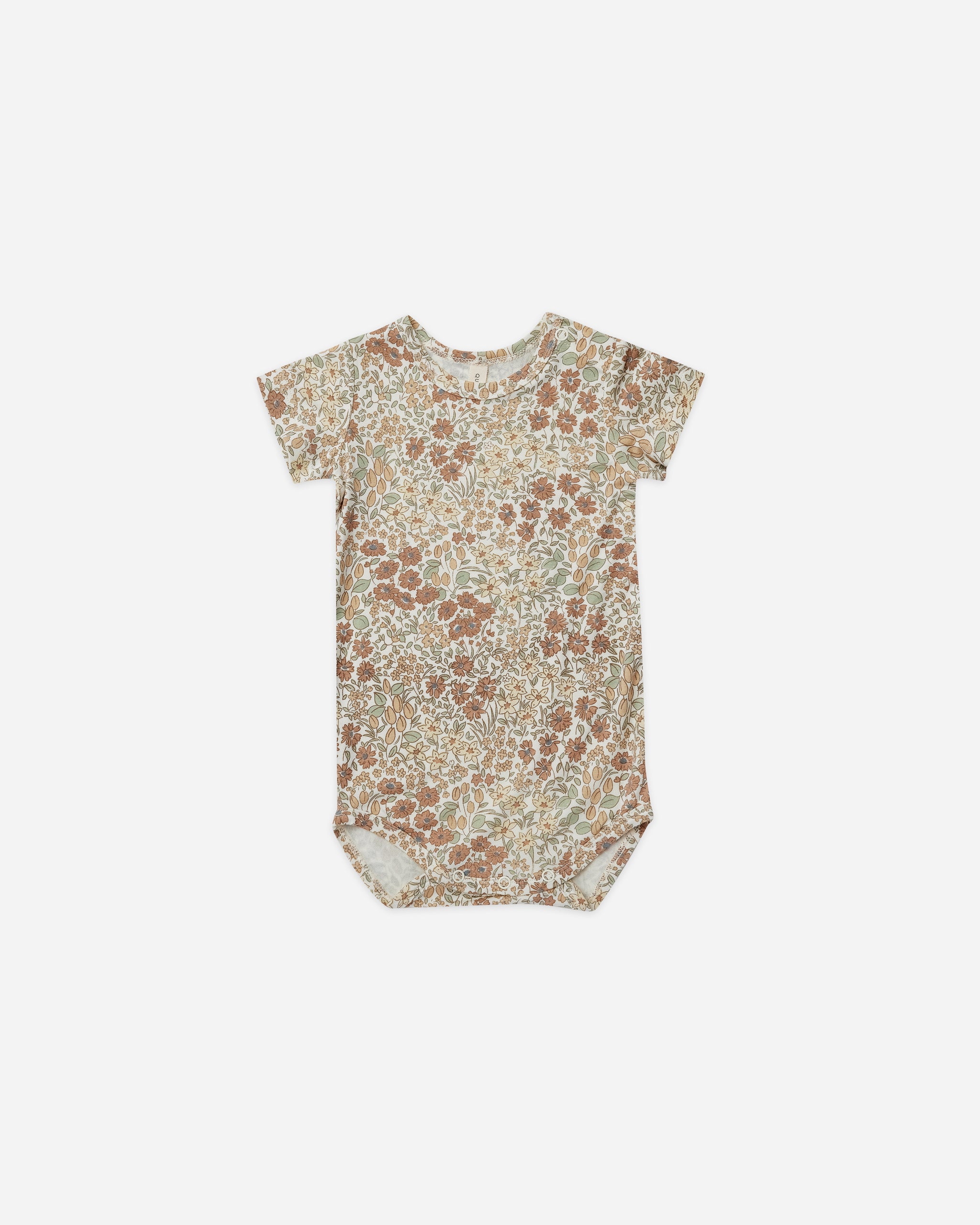 Quincy Mae Short Sleeve Bodysuit Pack - Race Car/Oat Micro Stripe