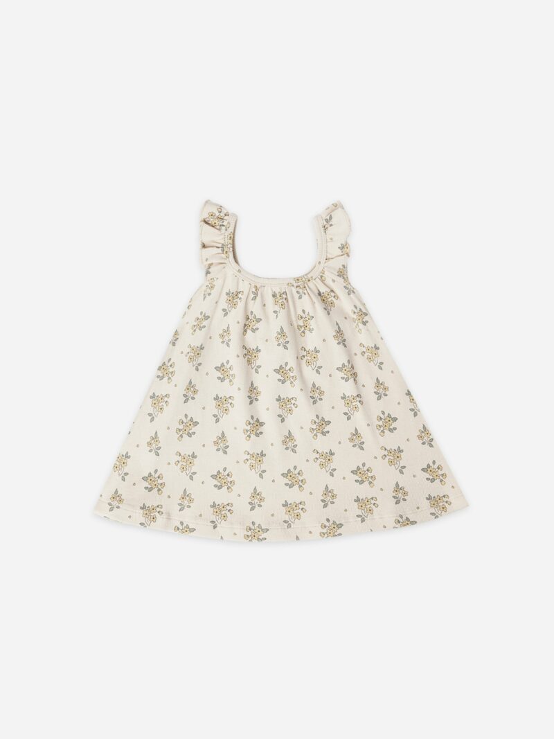 Quincy Mae Ruffle Swing Dress In Daisy Fields