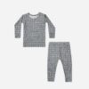 Quincy Mae Bamboo Pajama Set In Grid