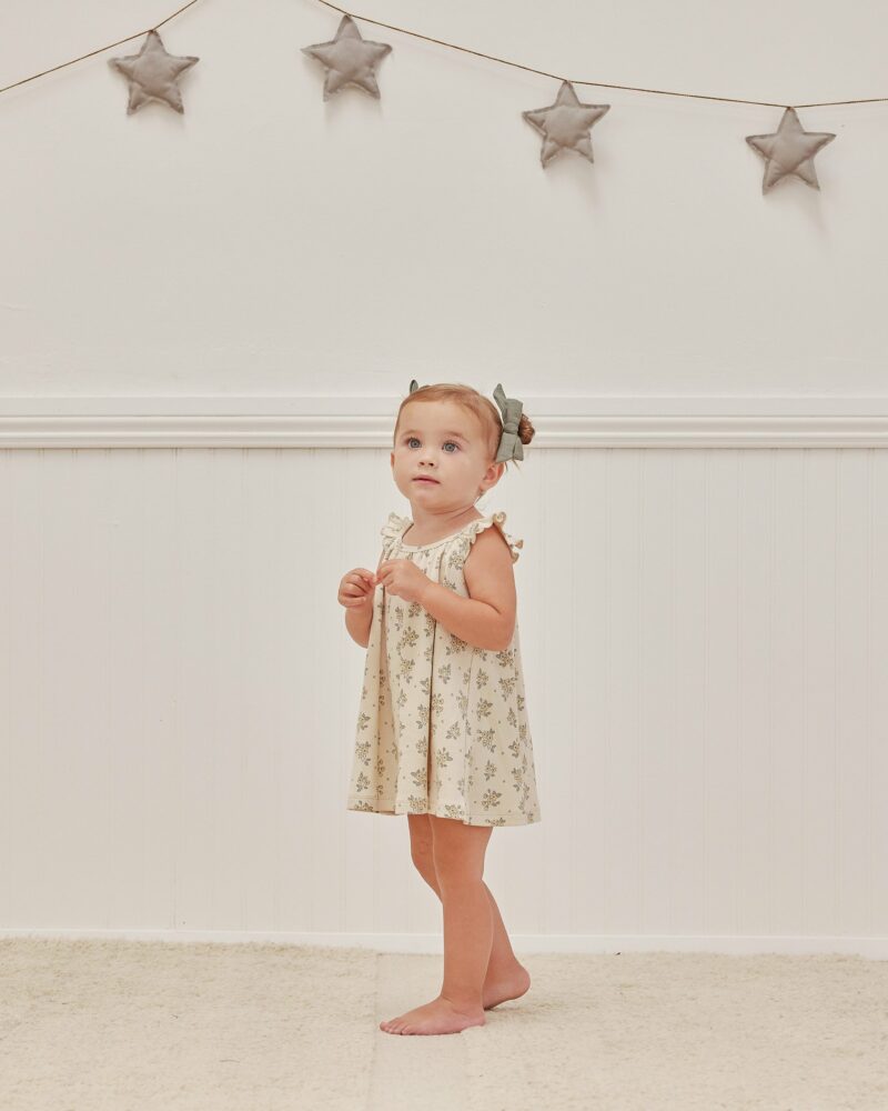 Ruffle Swing Dress In Daisy Fields from Quincy Mae
