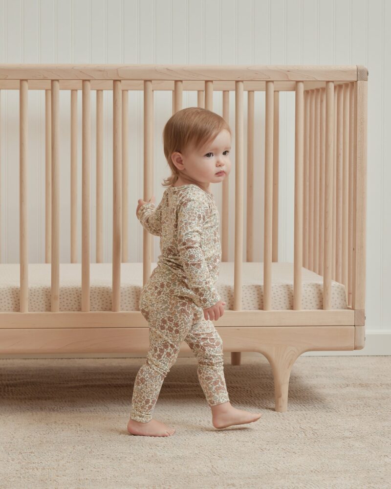 Bamboo Pajama Set In Wildflowers from Quincy Mae