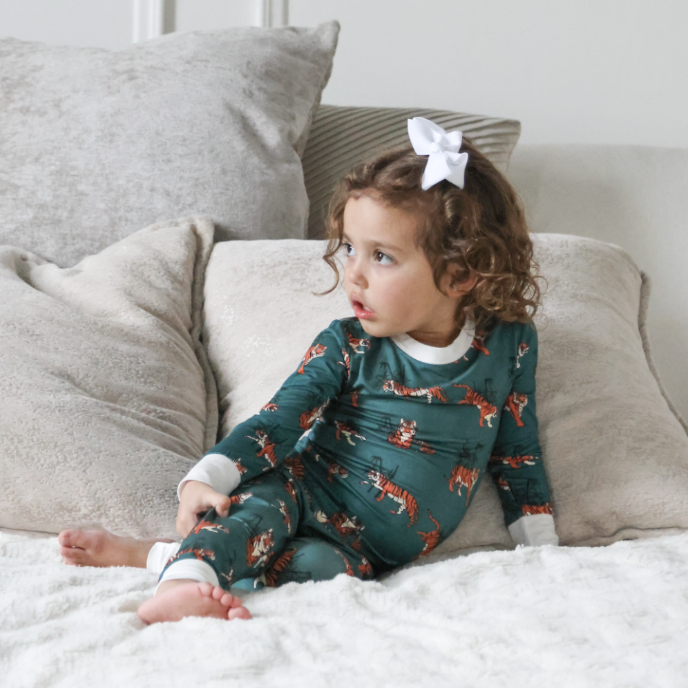 Peregrine Kidswear Tiger Tiger Bamboo Viscose Pajama Set