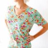 Flower Child Women's V-Neck and Shorts Set from Dreamiere