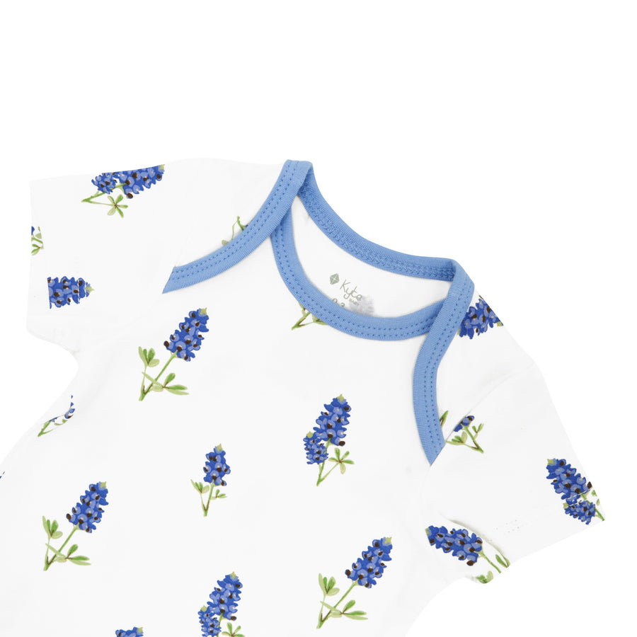 Kyte BABY Bodysuit in Periwinkle Blossom