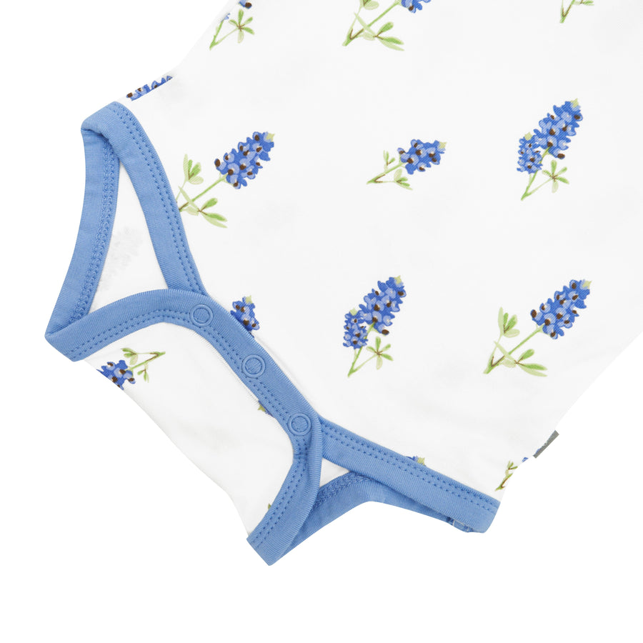 Kyte BABY Bodysuit in Periwinkle Blossom