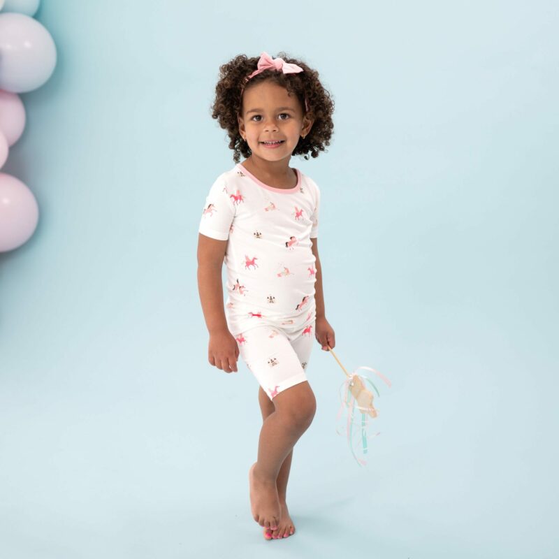 Short Sleeve Toddler Pajama Set in Unicorn  from Kyte BABY
