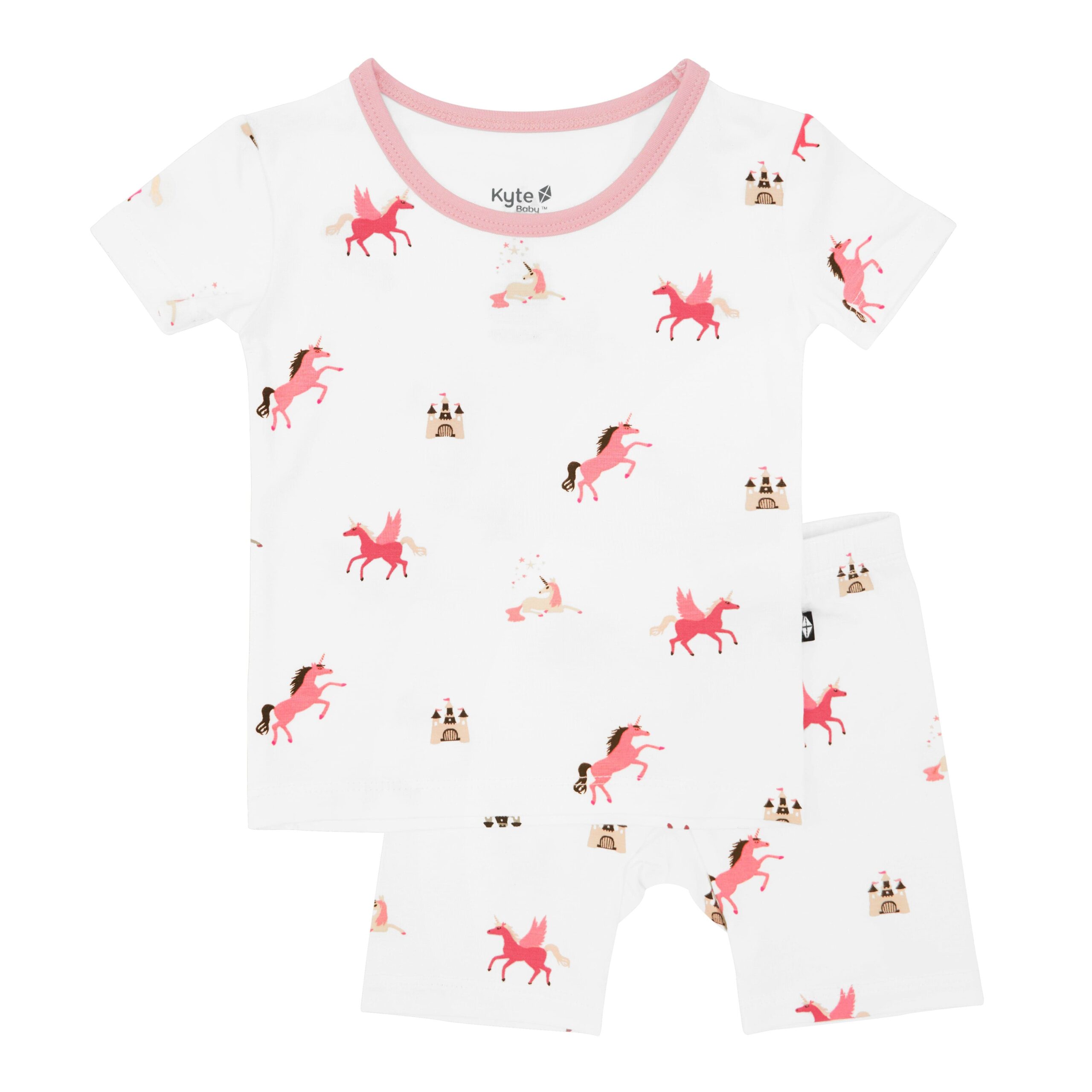 Kyte BABY Short Sleeve Toddler Pajama Set in Unicorn 