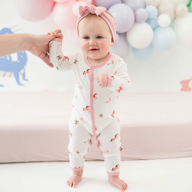 Snap Romper in Unicorn from Kyte BABY