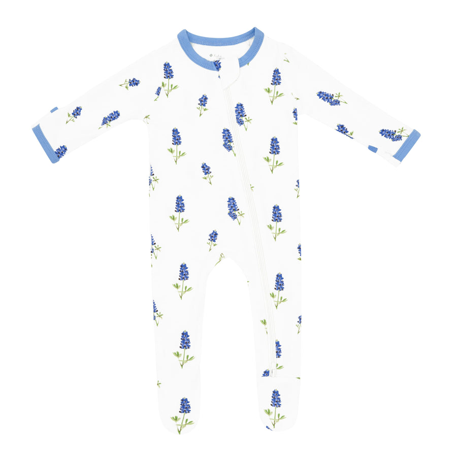 Kyte Baby Zippered Footie - Periwinkle Kyte Baby Zippered Footie - Periwinkle