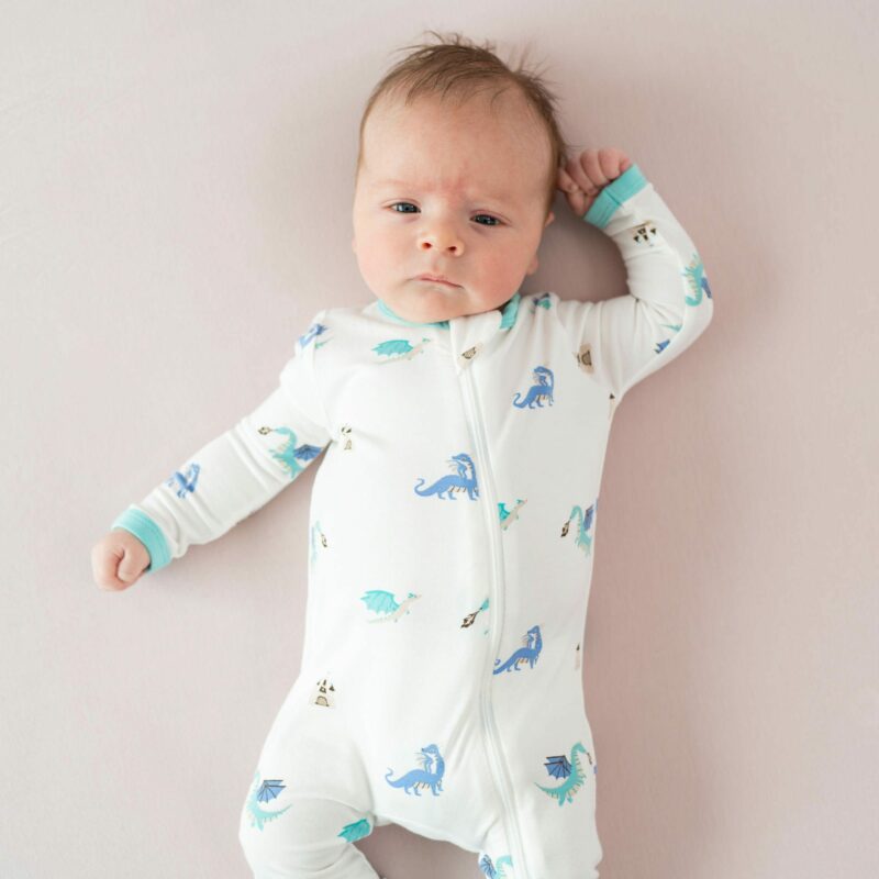 Zippered Romper in Dragon  from Kyte BABY