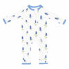 Kyte BABY Zippered Romper in Periwinkle Bluebonnet