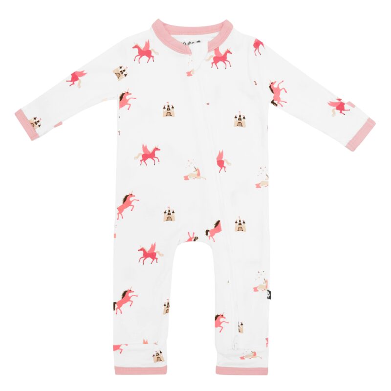 Kyte BABY Zippered Romper in Unicorn 