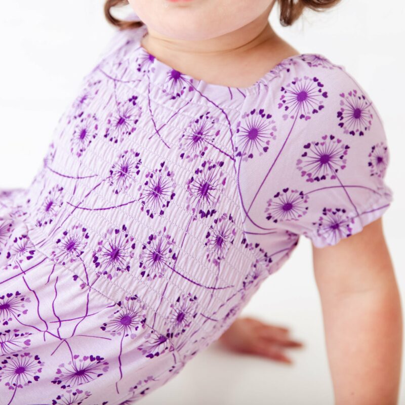Wish Blown True Smocked Romper from Dreamiere