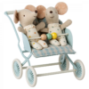 Maileg Stroller in Mint for Baby Mice