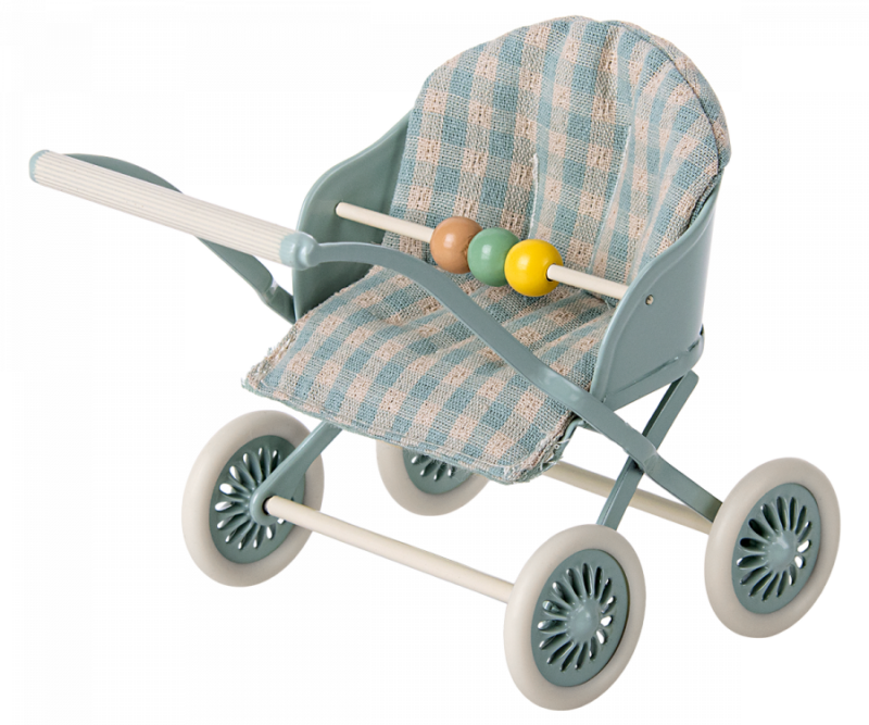 Stroller in Mint for Baby Mice from Maileg