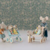 Stroller in Mint for Baby Mice made by Maileg