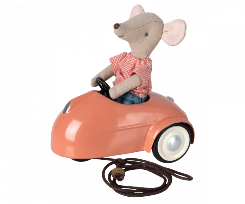 Maileg Coral Mouse Car