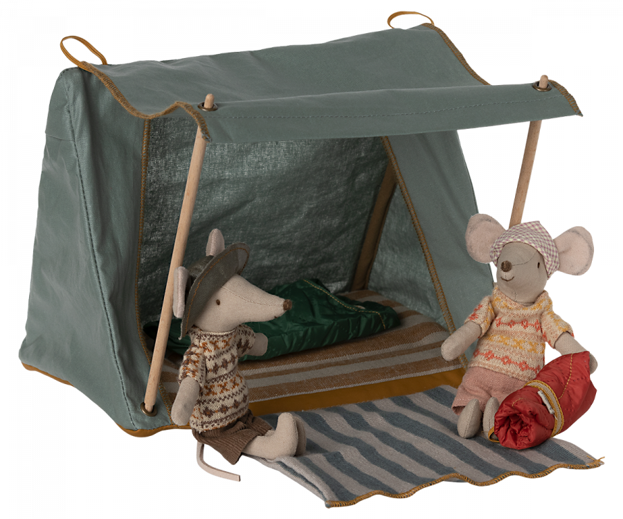 Maileg Happy Camper Mouse Tent with Awning