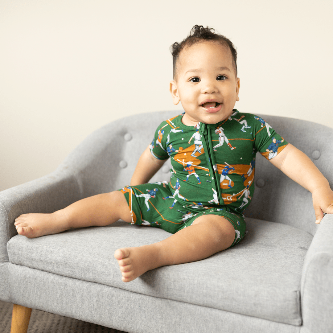 Hanlyn Collective Play Ball Bamboo Lyocell Shortie Rompsie