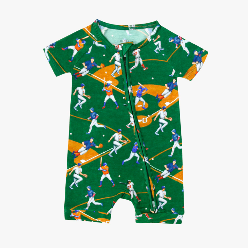 Play Ball Bamboo Lyocell Shortie Rompsie from Hanlyn Collective