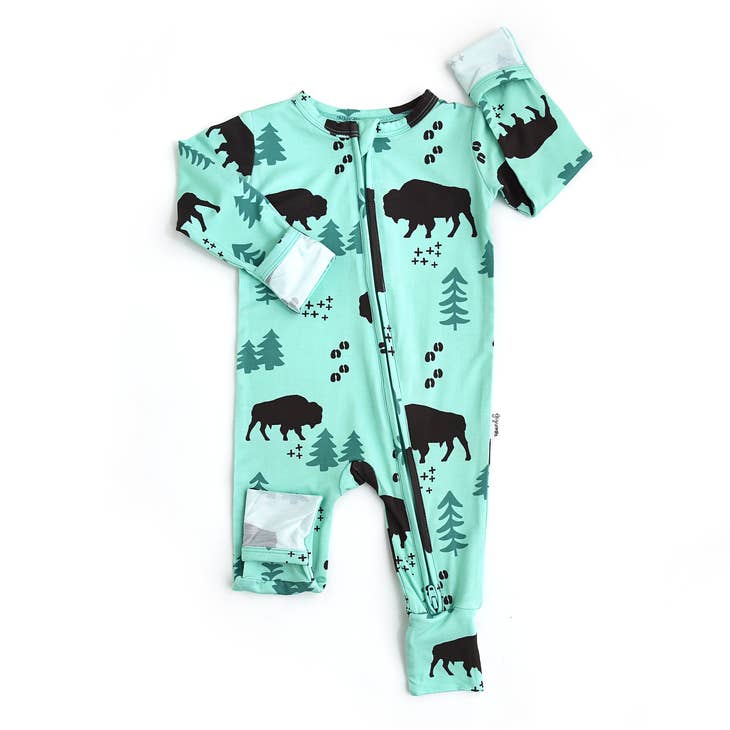 Gigi and Max Gigi and Max Rowan Bison Bamboo Viscose Footie