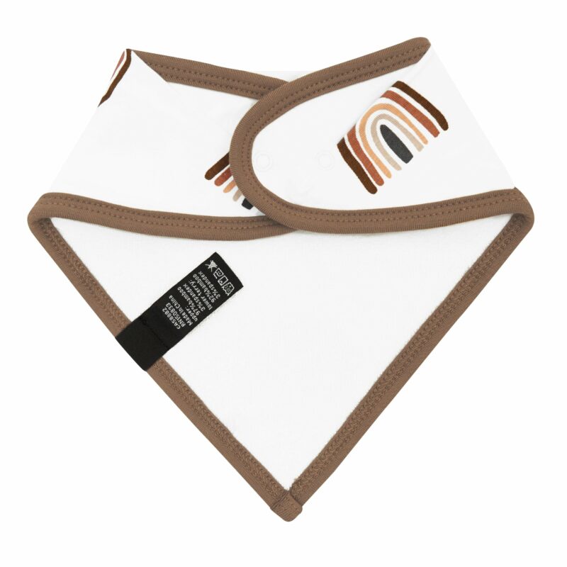 Bib in Coffee Rainbow  made by Kyte BABY