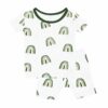 Kyte BABY Short Sleeve Pajamas in Hunter Rainbow 