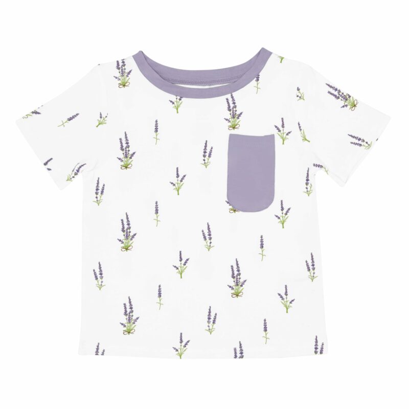 Toddler Crew Neck Tee in Lavender  from Kyte BABY
