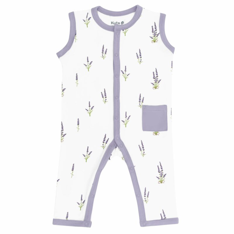 Kyte BABY Sleeveless Romper in Lavender 