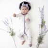 Snap Romper in Lavender from Kyte BABY